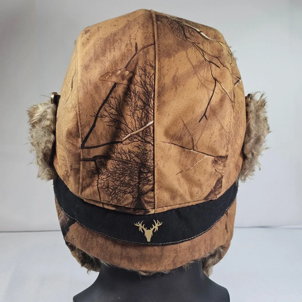 Realtree Hot‎ Shot Camo Trapper Hat Faux Fur Lined Winter Thinsulate Adult M